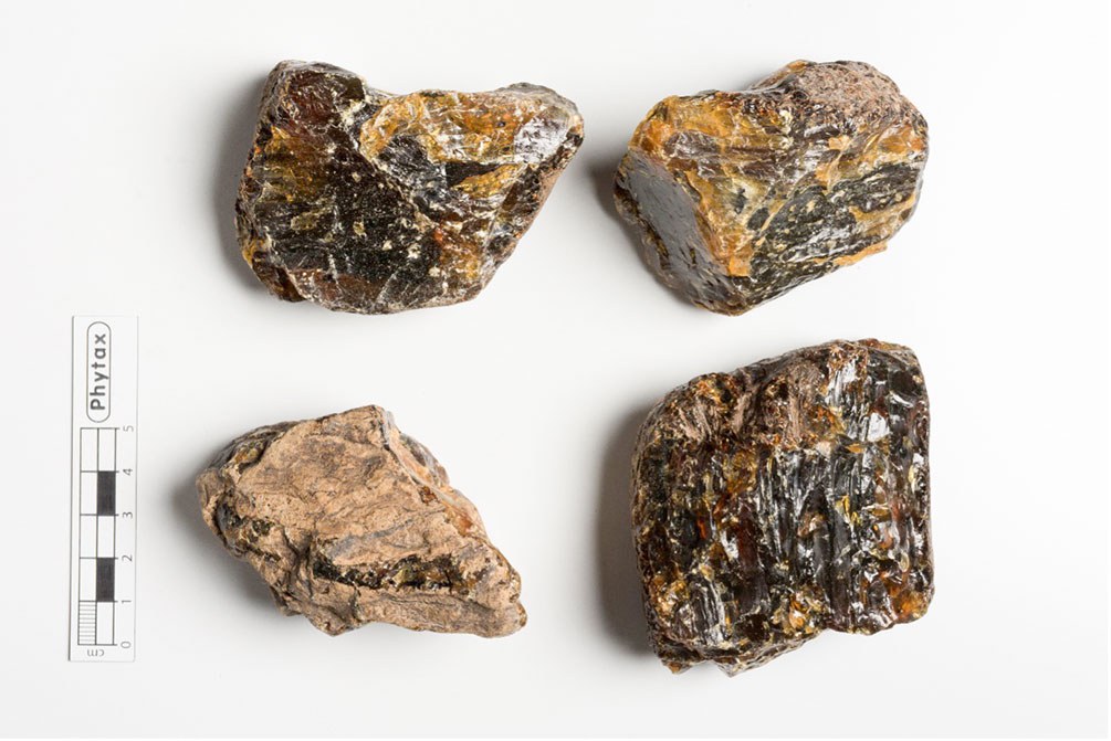 Amber – Hu Po – Bernstein: fossilisiertes Harz. Gute (= reine) Qualität von Bernstein schwimmt im (Meer-)Wasser.