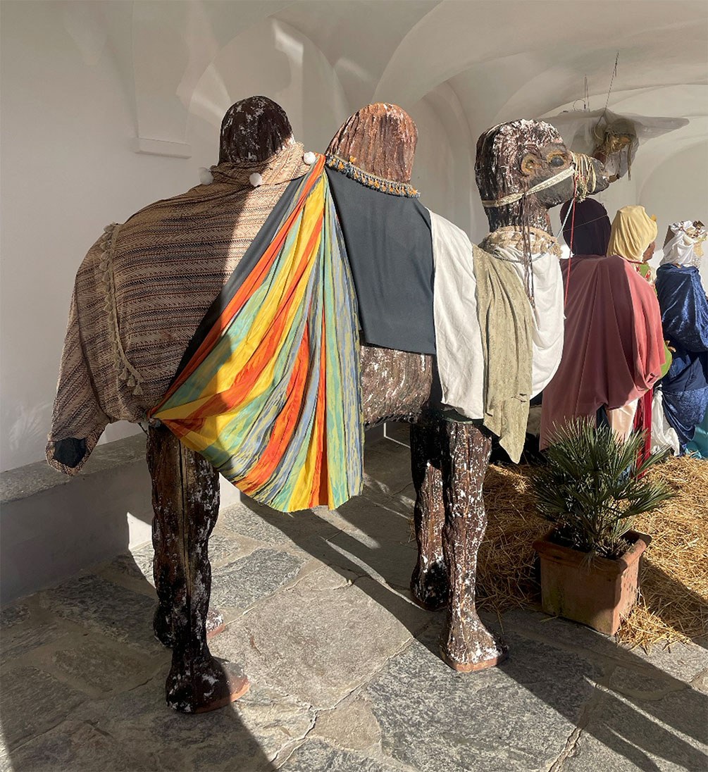 Krippe bei der Kirche San Giorgio, Carona, Tessin