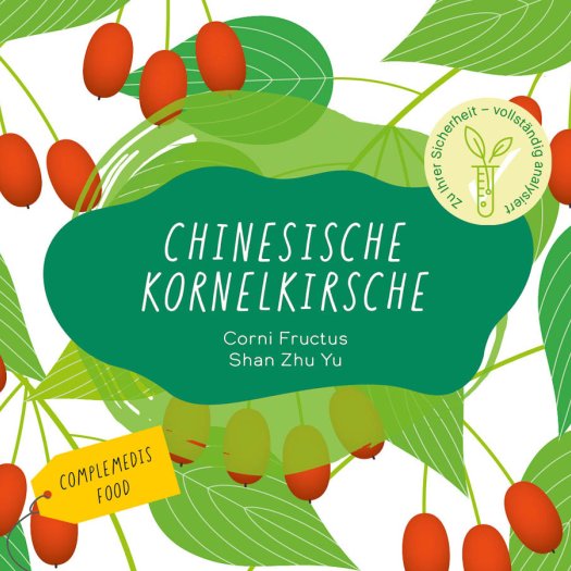 Chinesische Kornelkirsche Etikette