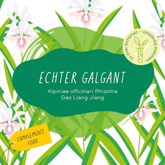 Echter Galgant Etikett