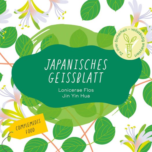 Japanisches Geissblatt etikett