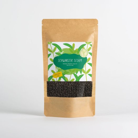 Schwarzer sesam verpackung