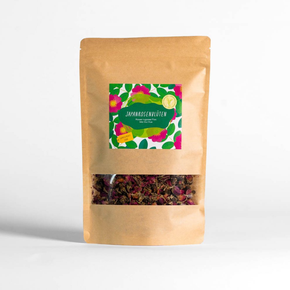 Japanrosenblüten Verpackung